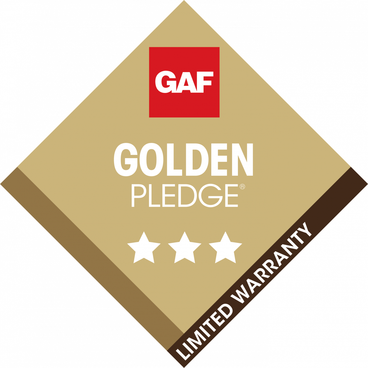 GAF Golden Pledge logo